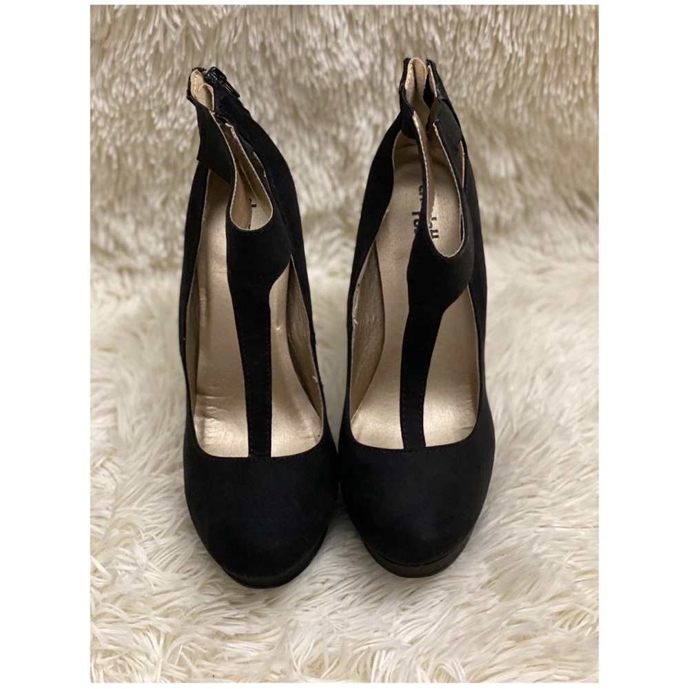Charlotte Russe Suede Black Heels